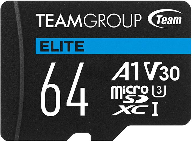 Cart&atilde;o Team Group Elite MicroSDXC A1 UHS-I U3 V30 64GB image number 0