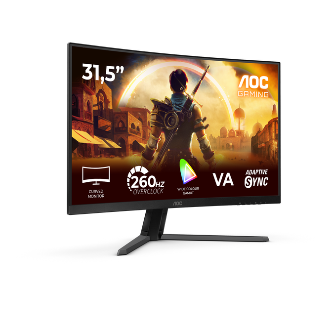 Monitor Curvo AOC Gaming 31.5" C32G42ZE VA FHD 260Hz HDR10 image number 7