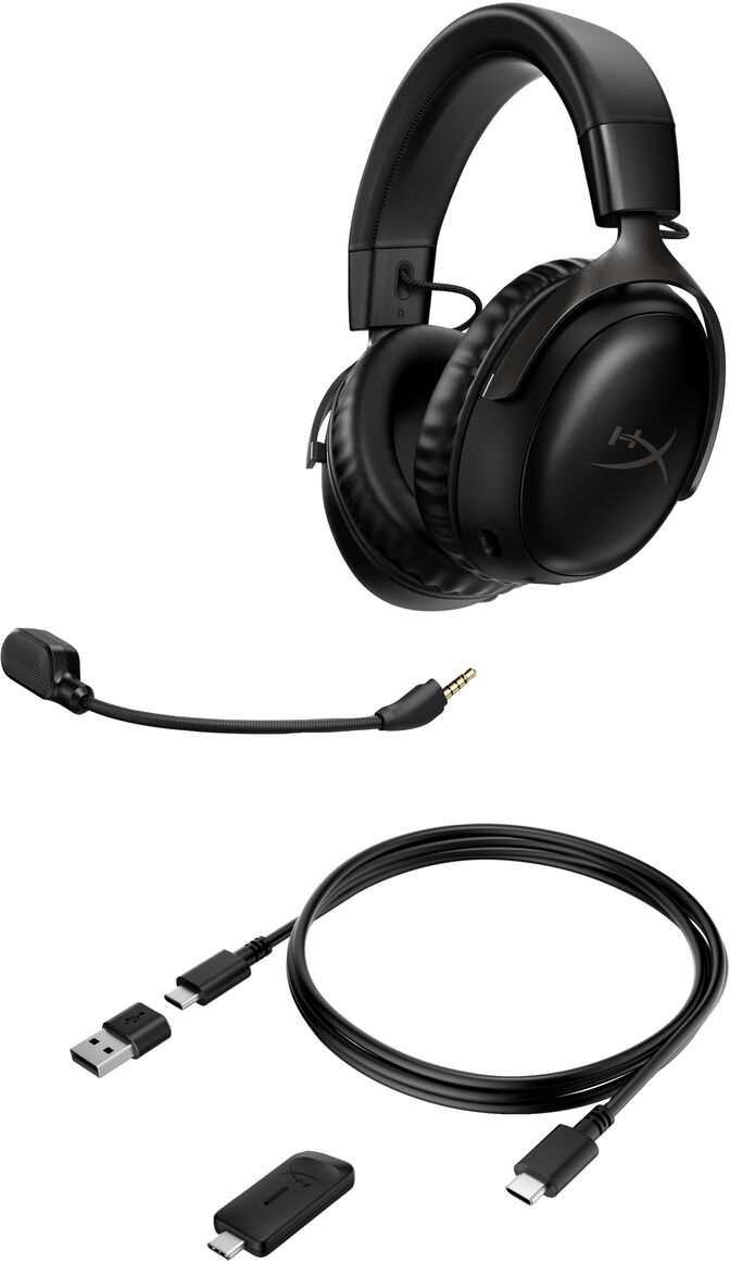 Headset HyperX Cloud III Wireless Preto image number 3