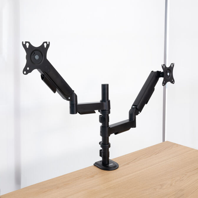 Suporte de Mesa Tooq Duplo Tilt e Girat&oacute;rio 17" a 32" Preto image number 2