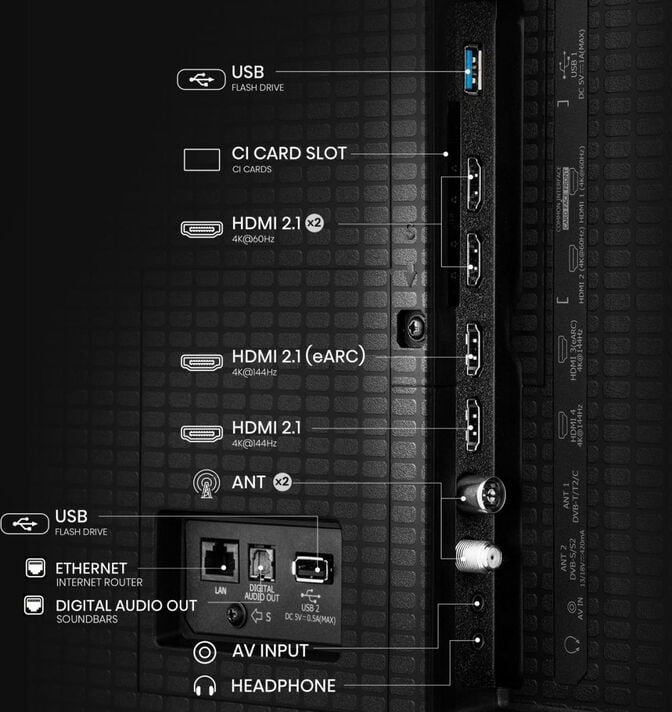 Televis&atilde;o Hisense 50U7Q 50" Mini LED UltraHD 4K VIDAA image number 10
