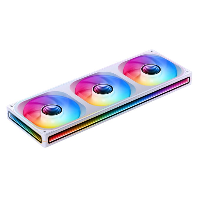 Ventoinha Jonsbo ZB-360  RGB Single-Frame Brancas - Tripla Ventoinha 120mm ( 360mm ) image number 2