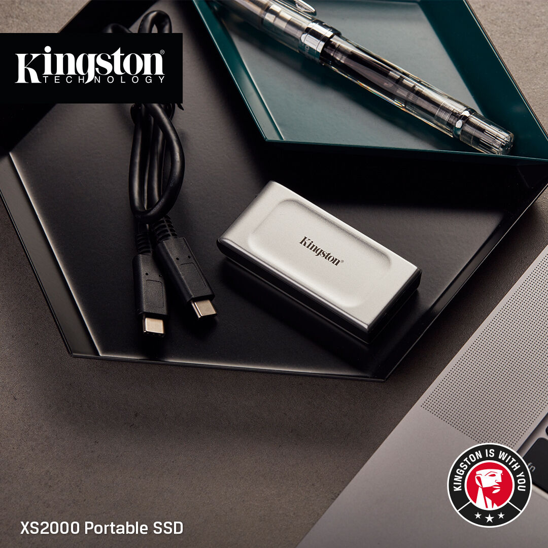 SSD Externo Kingston XS2000 1TB USB3.2 Gen2 Cinza (2000/2000MB/s)