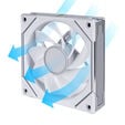 Ventoinha Lian Li UNI FAN SL120 Infinity RGB Reverse Blade PWM Branco 120mm (Pack 3) image number null