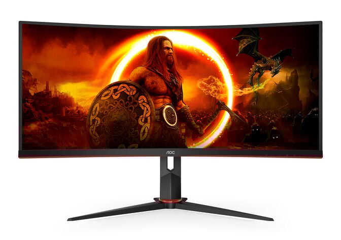 Monitor Curvo AOC Gaming 34" CU34G2XP VA WQHD 180Hz 1ms Adaptive Sync HDR400 image number 0
