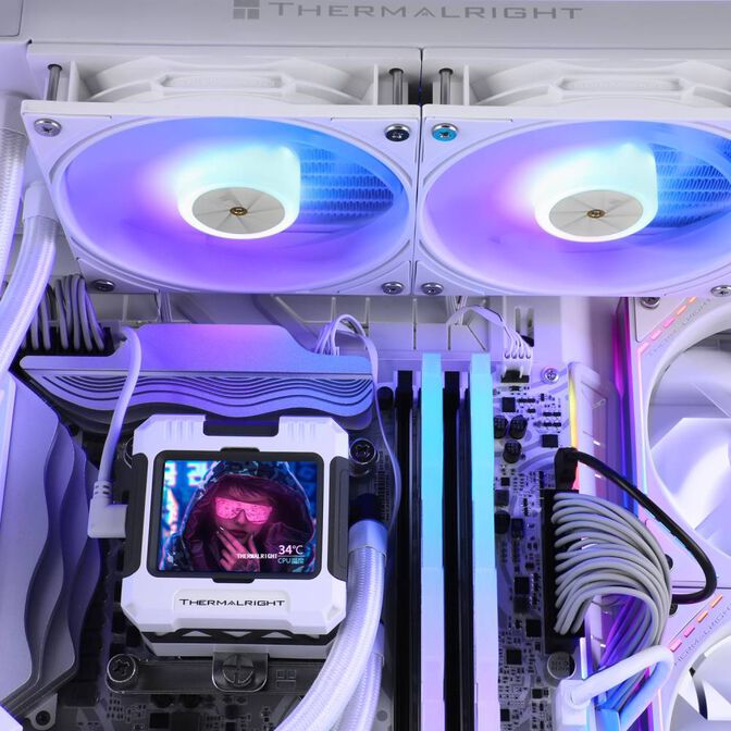 Water Cooler CPU AIO Thermalright Frozen Warframe ARGB Branco - 240mm image number 4