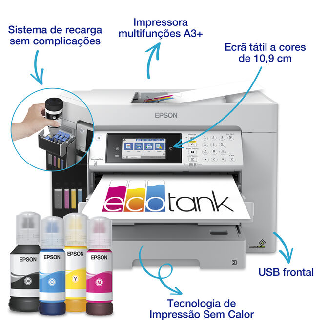 Impressora Multifun&ccedil;&otilde;es a Jato de Tinta Epson EcoTank Pro ET-16685 WiFi image number 23