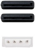 Cabo de Alimenta&ccedil;&atilde;o SATA Nanocable 5.25" (Molex 4Pinos) M 2x SATA F 30 CM image number null