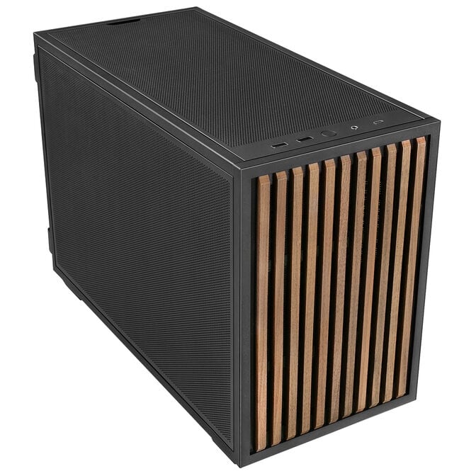 Caixa Micro-ATX Lian Li x Dan Cases B4 Preta Madeira image number 1
