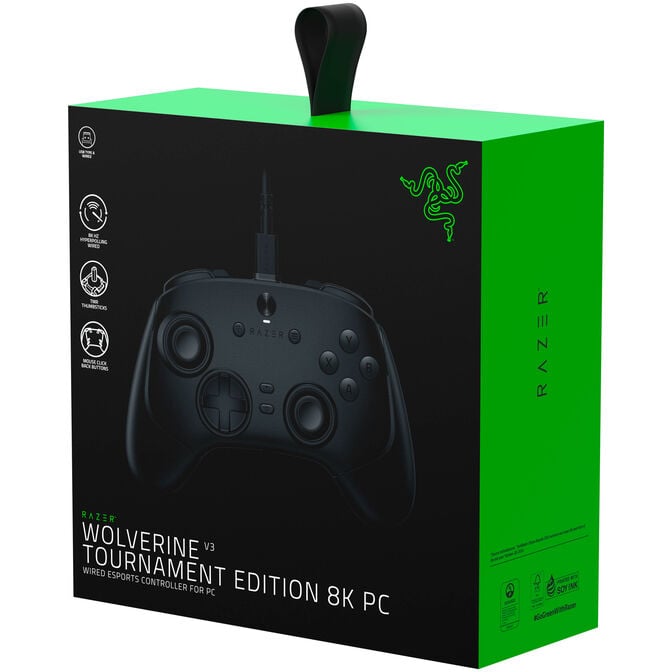Gamepad Razer Wolverine V3 Tournament Edition PC Preto image number 15