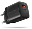 Carregador de parede AXAGON ACU-PQ20 QC3.0/AFC/FCP + PD type-C  20W Preto image number null