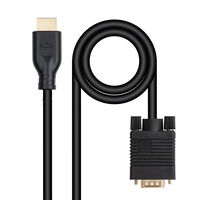 Cabo Conversor Nanocable VGA/M a HDMI/M, Preto, 1,8M