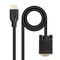 Cabo Conversor Nanocable VGA/M a HDMI/M, Preto, 1,8M