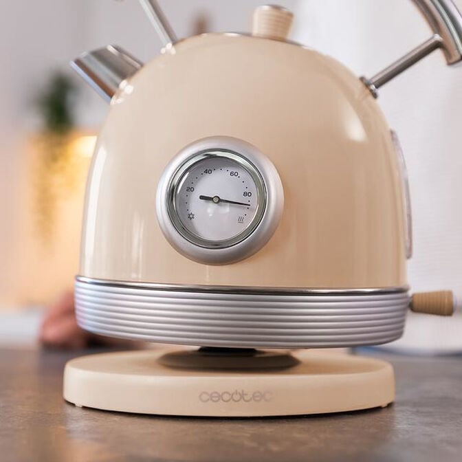 Chaleira El&eacute;trica Cecotec ThermoSense 420 Vintage Light 1.8L 2200W Bege image number 6