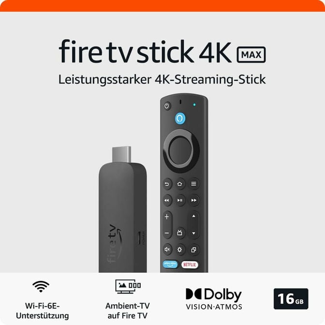 Leitor Multim&eacute;dia Amazon Fire TV Stick 4K Max (2.&ordf; Gera&ccedil;&atilde;o) WiFi 6 Alexa image number 1