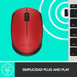 Rato Logitech M171 Wireless Vermelho/Preto image number null