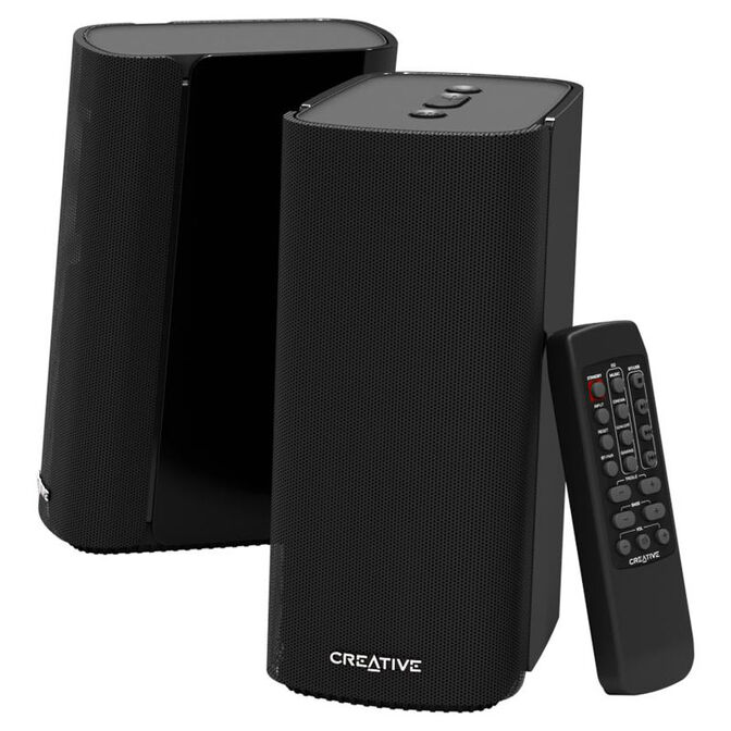 Colunas Creative T100 2.0 com Subwoofer Integrado e Bluetooth image number 0