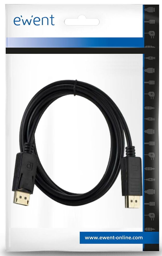 Cabo DisplayPort Ewent DisplayPort 1.2 AWG28 4K@60Hz 3 M image number 2