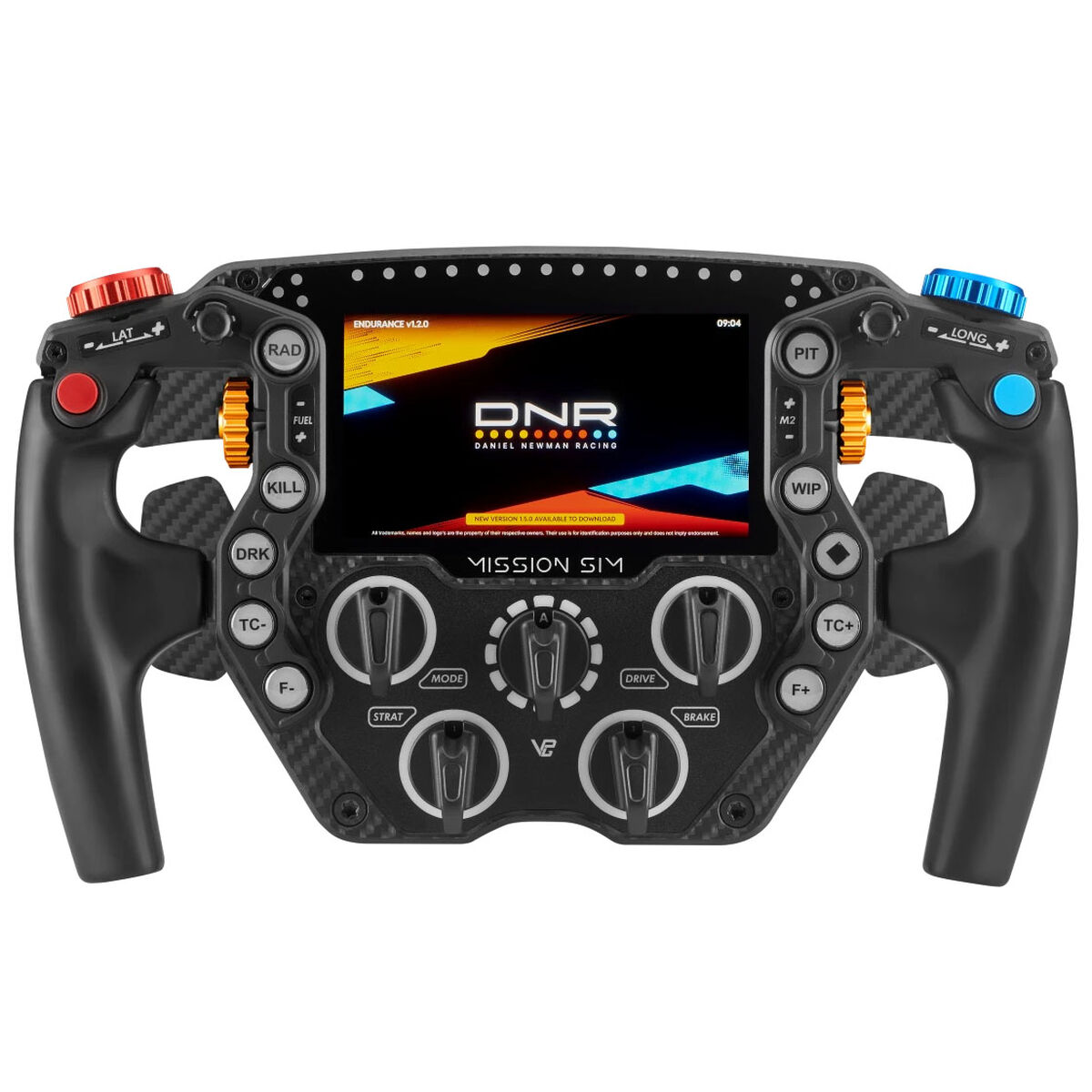 Volante VPG Sim Mission com ecrã 5" touch, ARGB