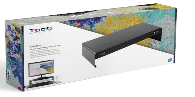 Base Para Monitor / Port&aacute;teis Tooq Max. 20Kg c/ 3x USB 2.0 Preto image number 3