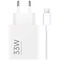 Carregador R&aacute;pido Xiaomi 33W HyperCharge Combo USB Tipo-A Branco + Cabo USB-A a USB-C