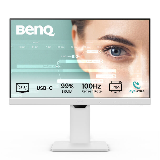 Monitor BenQ 24" GW2486TC IPS FHD 100Hz USB-C Aj. Altura image number 0