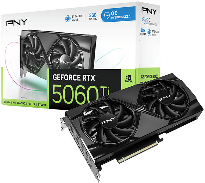 Gr&aacute;fica PNY GeForce&reg; RTX 5060 Ti Dual Fan OC 8GB GDDR7 DLSS4 image number 9