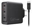 Carregador Lenovo de Parede Multi Portas USB-C 100W Dual GaN + Cabo USB-C 1.8m image number null