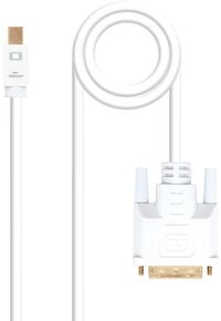 Cabo Conversor Nanocable Mini DisplayPort/M > DVI/M 5 M Branco