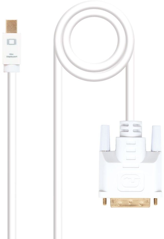Cabo Conversor Nanocable Mini DisplayPort/M > DVI/M 5 M Branco image number 0