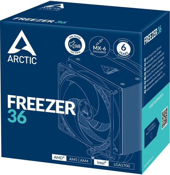 Cooler CPU Arctic Freezer 36 - 120mm image number 5