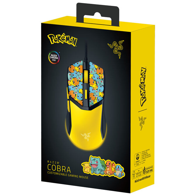 Rato Razer Cobra Pok&eacute;mon Kanto Starters Ed. 8500DPI Preto image number 5