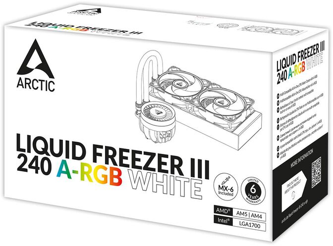 Water Cooler CPU AIO Arctic Liquid Freezer III White - 240mm image number 15