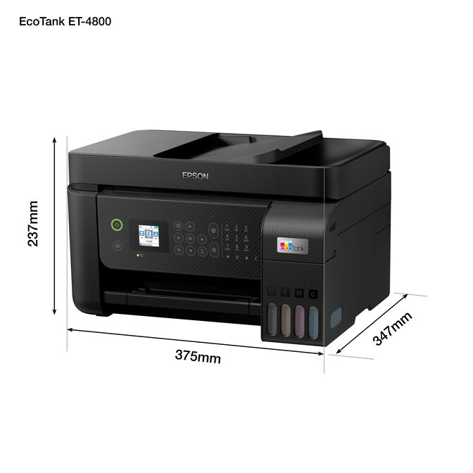 Impressora Multifun&ccedil;&otilde;es a Jato de Tinta Epson EcoTank ET-4800 Wi-Fi image number 6
