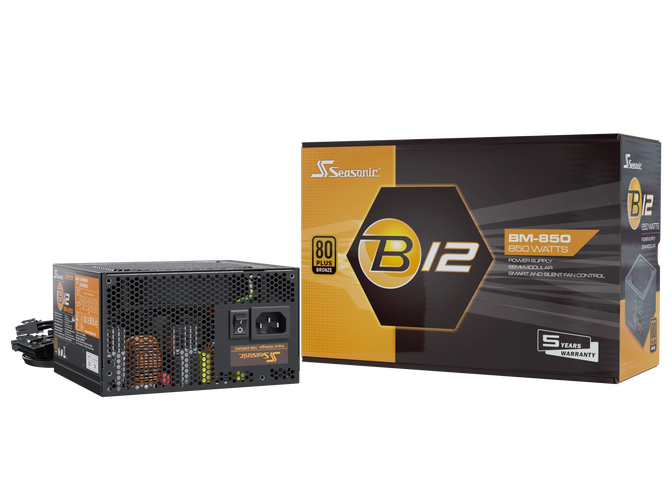 Fonte Semi-Modular Seasonic B12 BM 850W 80+ Bronze image number 8