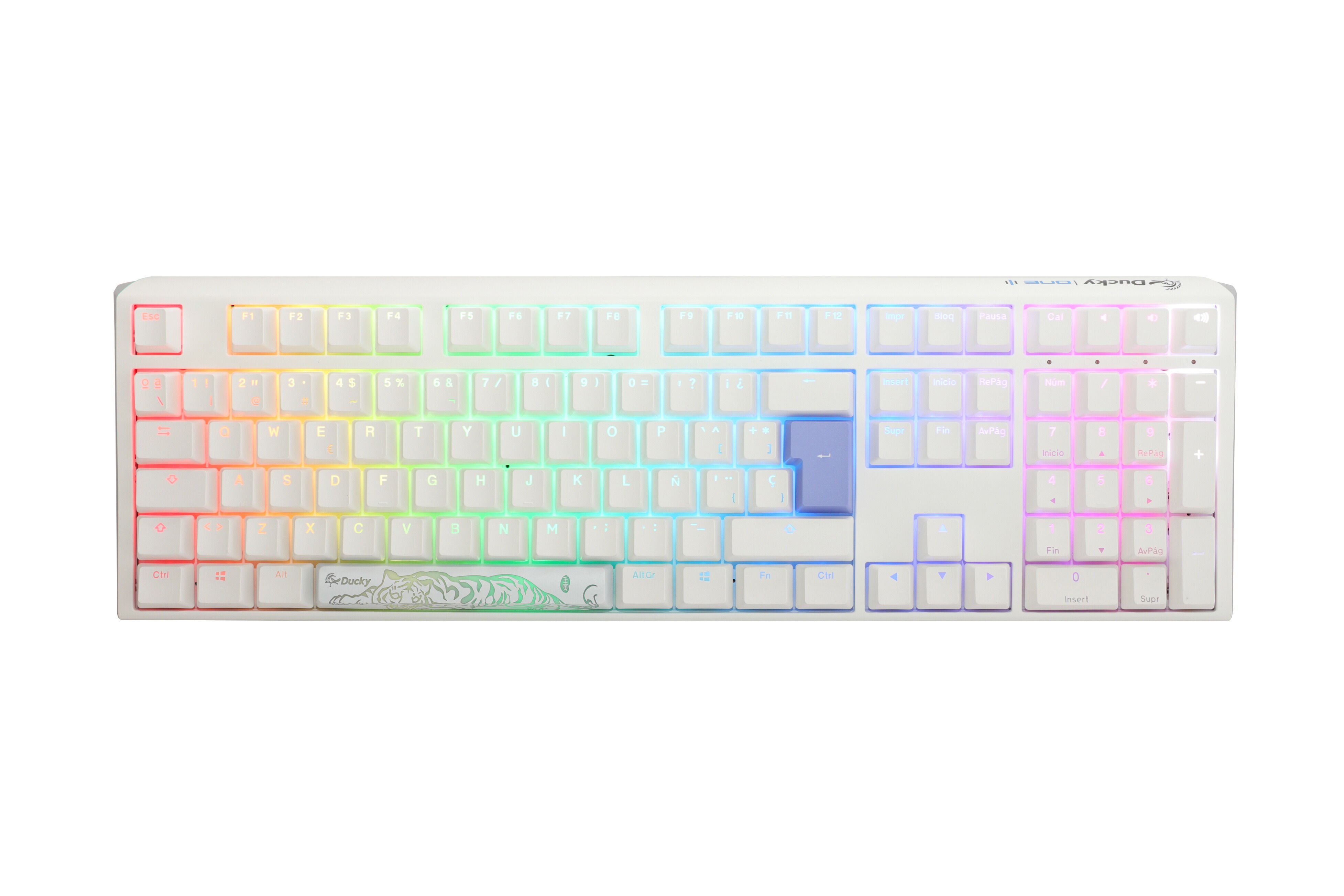 Teclado Mec&aacute;nico Ducky ONE 3 Classic 100% Pure White MX-Red (ES)