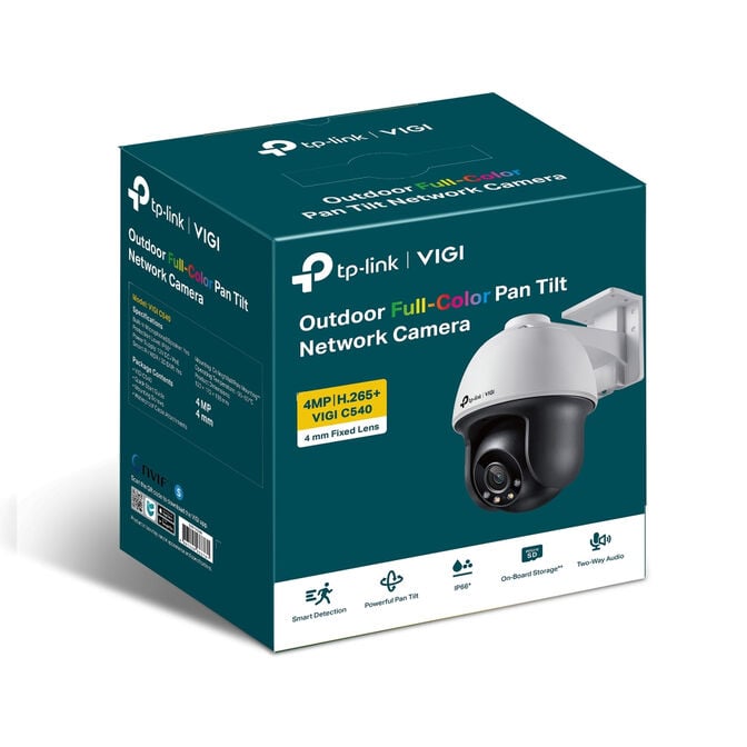 C&acirc;mara de Seguran&ccedil;a de Rede TP-Link VIGI C540 4mm 4MP Full-Color PoE Pan/Tilt QHD 1440p IP66 image number 8