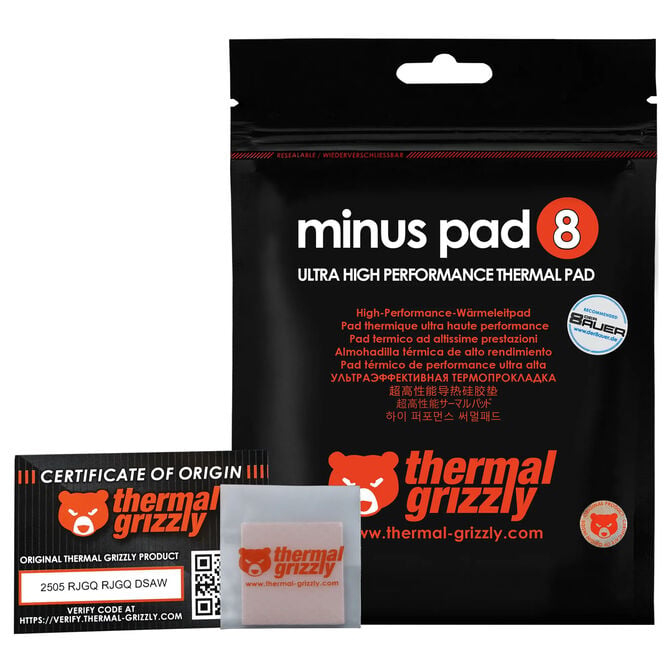 Thermal Pad Thermal Grizzly Minus Pad 8 30 x 30 x 1.0 mm (Pack 2) image number 7
