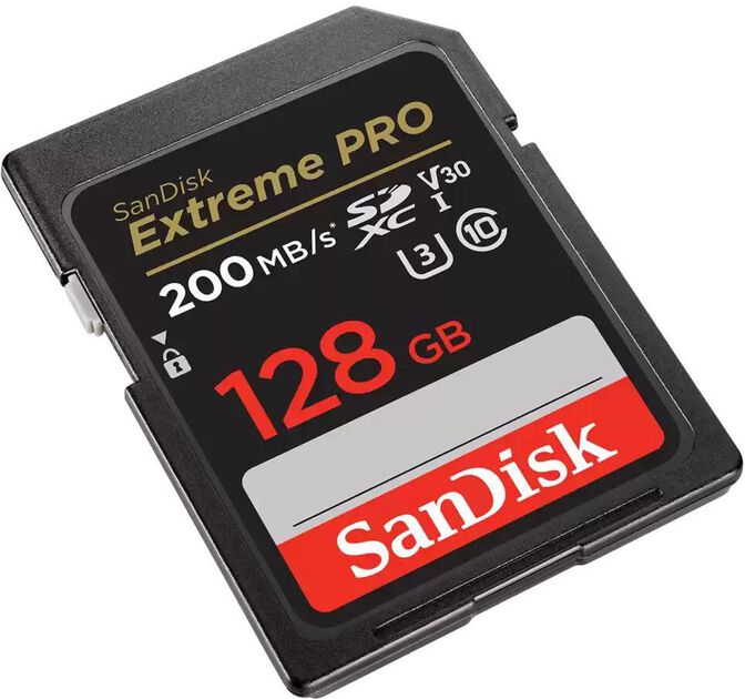 Cart&atilde;o SanDisk Extreme Pro SDXC UHS-I C10 U3 V30 128GB image number 1