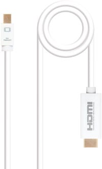 Cabo Conversor Nanocable Mini DisplayPort/M > HDMI/M 2 M Branco