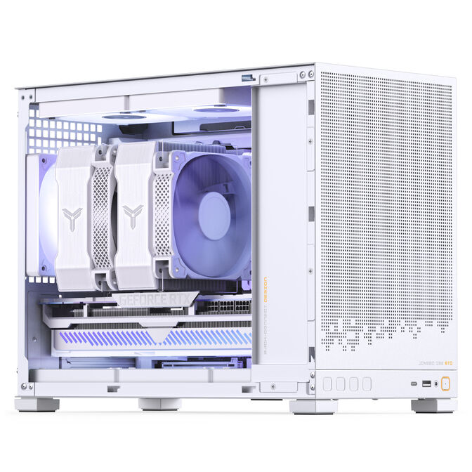 Caixa Micro-ATX Jonsbo D32 STD MESH Vidro Temperado Branco image number 4