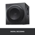 Colunas Logitech Z906 THX Surround Sound 5.1 1000W Peak/500W RMS Pretas image number null