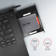 Adaptador Universal AXAGON RSS-CD12 2.5" SSD/HDD Caddy , 12.7 mm, LED, ALU image number null