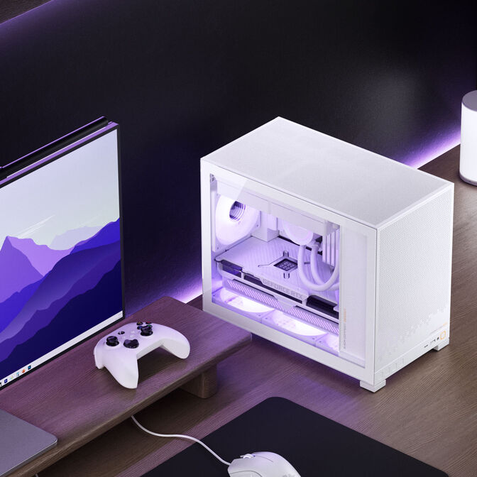 Caixa Micro-ATX Jonsbo D32 STD Vidro Temperado Branco image number 17