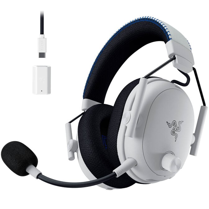 Headset Razer BlackShark V3 Pro para PlayStation Wireless/Bluetooth Branco image number 1