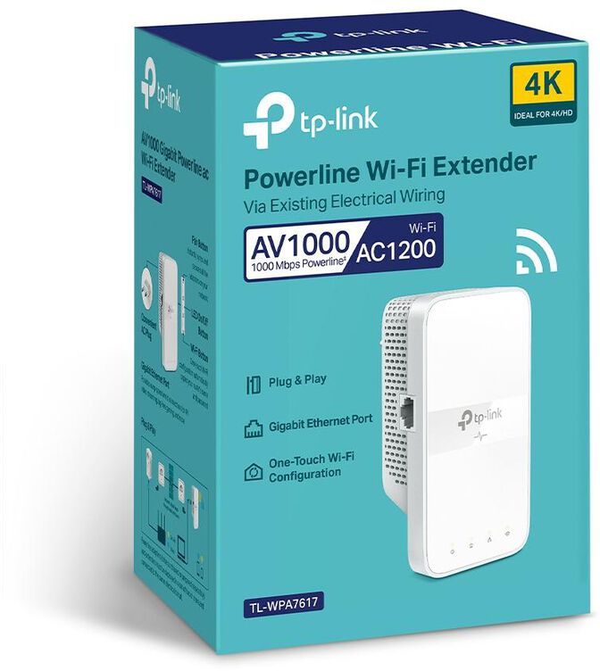 Powerline TP-Link TL-WPA7617 AV1000 Gigabit AC1200 Wi-Fi image number 2