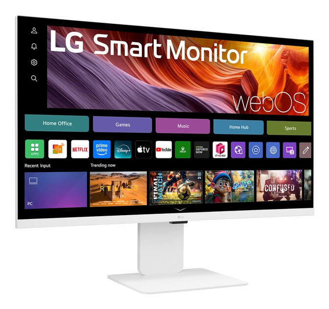 Monitor Smart LG  31.5" 32U850SA-W IPS 4K 60Hz 5ms c/ webOS - Branco image number 2