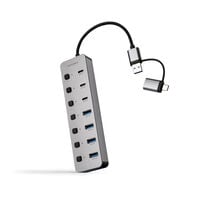 Hub Nanocable USB-C+USB-A/M para 4xUSB-A + 3xUSB-C 3.0 + USB-C 5V