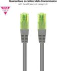 Cabo de Rede Patchcord Nanocable RJ45 CAT.6 UTP AWG26 CCA 0.30 M Cinza image number null