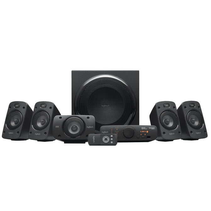 Colunas Logitech Z906 THX Surround Sound 5.1 1000W Peak/500W RMS Pretas image number 4